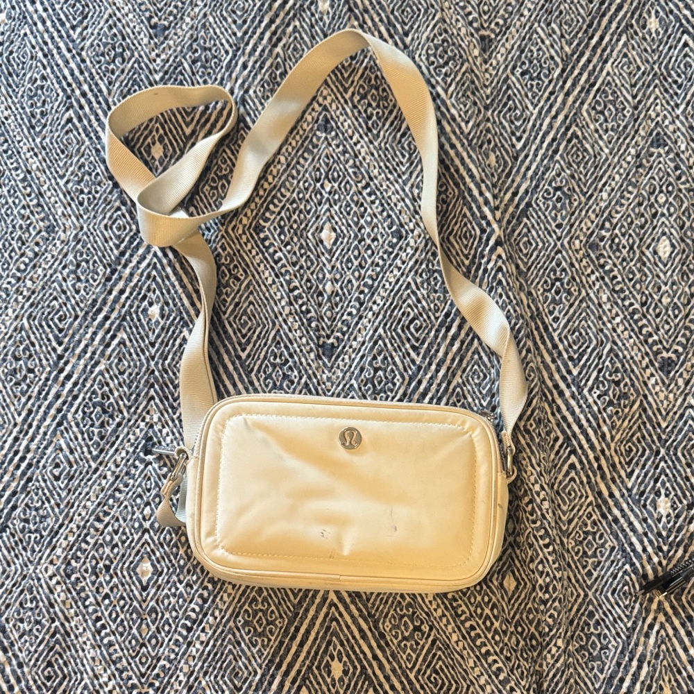 Lululemon Cream Crossbody Bag